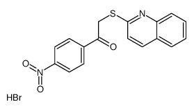 1-(4-nitrophenyl)-2-quinolin-2-ylsulfanylethanone,hydrobromide结构式