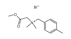 2-methoxy-N,N-dimethyl-N-(4-methylbenzyl)-2-oxoethanaminium bromide结构式