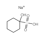 Cyclohexanesulfonicacid, 1-hydroxy-, sodium salt (1:1) Structure