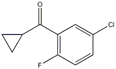 3-CHLORO-6-FLUOROPHENYL CYCLOPROPYL KETONE Structure