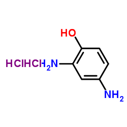 2,4-二氨基苯酚盐酸盐结构式