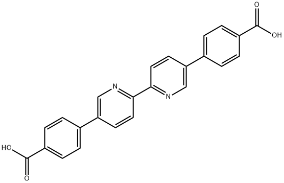 4,4'-[(2,2'-联吡啶)-5,5'-二基]二苯甲酸结构式