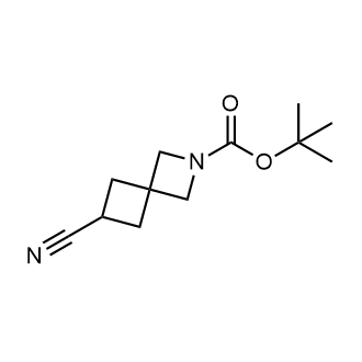 6-氰基-2-氮杂螺环[3.3]庚烷-2-羧酸叔丁酯结构式