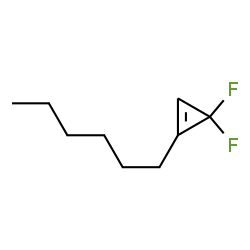 Cyclopropene, 3,3-difluoro-1-hexyl- (9CI) Structure