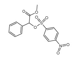 methyl 2-phenyl-2-(((p-nitrophenyl)sulfonyl)oxy)acetate结构式