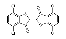 4,7-dichloro-2-(4,7-dichloro-3-oxobenzo[b]thien-2(3H)-ylidene)benzo[b]thiophene-3(2H)-one Structure