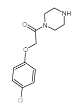 2-(4-氯苯氧基)-1-哌嗪-1-乙酮结构式