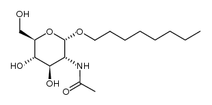 octyl 2-N-acetyl-2-amino-2-deoxy-α-D-glucopyranoside Structure