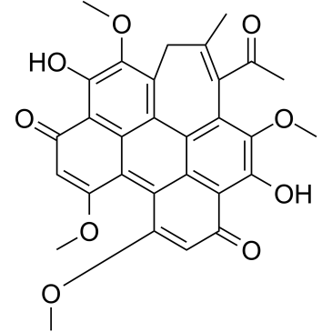 竹红菌丙素结构式
