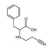 2-[(2-氰基乙基)氨基]-3-苯丙酸结构式