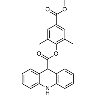 (4-甲氧基羰基-2,6-二甲基-苯基)9,10-二氢吖啶-9-羧酸酯结构式