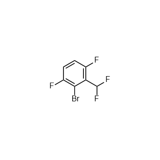 2-溴-3,6-二氟-1-(二氟甲基)苯结构式