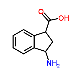 3-Amino-1-indanecarboxylic acid Structure