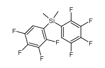 bis-(2,3,4,5-tetrafluoro phenyl) dimethyl silane Structure