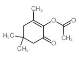 (2,4,4-trimethyl-6-oxo-1-cyclohexenyl) acetate Structure