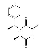 (3R,6S,1'S)-3,6-dimethyl-4-N-(1'-phenethyl)-1,4-morpholin-2,5-dione结构式