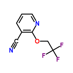 2-(2,2,2-三氟乙氧基)吡啶-3-甲腈结构式