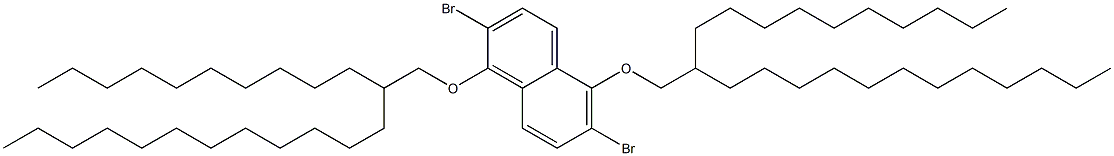 2,6-dibromo-1,5-bis((2-decyltetradecyl)oxy)naphthalene结构式