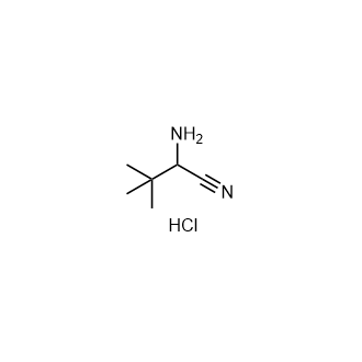 2-氨基-3,3-二甲基丁腈盐酸盐结构式