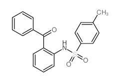 Benzenesulfonamide,N-(2-benzoylphenyl)-4-methyl-结构式