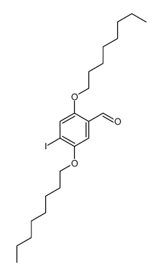 4-iodo-2,5-dioctoxybenzaldehyde Structure