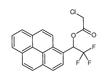 (2,2,2-trifluoro-1-pyren-1-ylethyl) 2-chloroacetate Structure