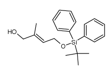 (2E) 4-hydroxy-3-methyl-1-tert-butyldiphenylsiloxy-2-butene Structure