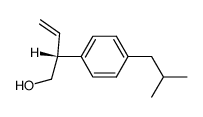 (R)-2-(4-isobutylphenyl)but-3-en-1-ol结构式