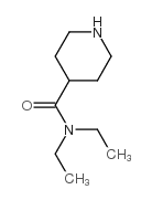 N,N-二乙基哌啶-4-甲酰胺结构式