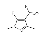 1H-Pyrazole-4-carbonyl fluoride, 5-fluoro-1,3-dimethyl- (9CI)结构式