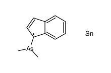 dimethyl-(1-trimethylstannylinden-1-yl)arsane结构式