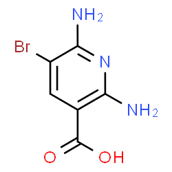 2,6-二氨基-5-溴烟酸结构式