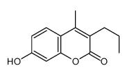 7-hydroxy-4-methyl-3-propylchromen-2-one Structure