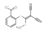 2-[methylsulfanyl-(2-nitrophenyl)sulfanylmethylidene]propanedinitrile Structure