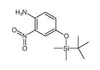 4-(叔丁基二甲基甲硅烷基)氧基-2-硝基苯胺结构式