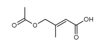 3-(acetoxymethyl)isocrotonic acid Structure