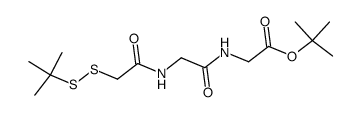 carboxy methyl-t-butyl disulfide glycyl glycine t-butylester Structure