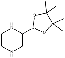 Piperazine-2-boronic acid pinacol ester Structure