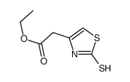 2-(2-疏基噻唑-4-基)乙酸乙酯结构式