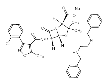 Cloxacillin benzathine structure