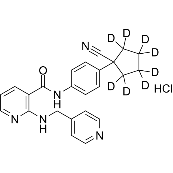 Apatinib-d8 hydrochloride Structure