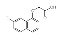 Acetic acid,2-[(7-chloro-1-naphthalenyl)oxy]-结构式