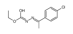 ethyl N-[1-(4-chlorophenyl)ethylideneamino]carbamate结构式