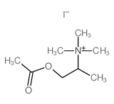 2-Propanaminium,1-(acetyloxy)-N,N,N-trimethyl-, iodide (1:1)结构式