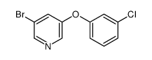 3-Bromo-5-(3-chlorophenoxy)pyridine Structure