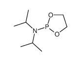 N,N-di(propan-2-yl)-1,3,2-dioxaphospholan-2-amine结构式
