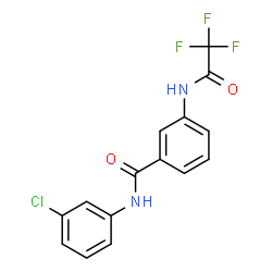 N-(3-Chlorophenyl)-3-[(trifluoroacetyl)amino]benzamide结构式