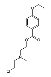 2-((2-chloroethyl)methylamino)ethyl-4-ethoxybenzoate结构式