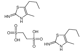 ethane-1,2-disulfonic acid,4-methyl-5-propyl-1,3-thiazol-2-amine Structure