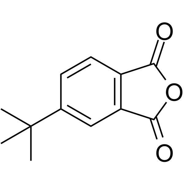4-叔丁基邻苯二甲酸酐结构式